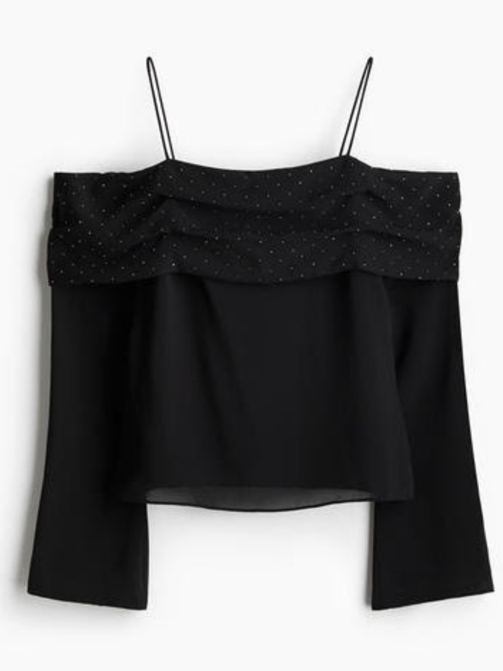 H&M Black Off-Shoulder Top